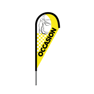 Plumeline Occasion Jaune et Noire 230 x 90 cm