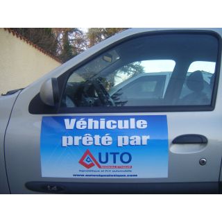 Panneau magnétique de portière personnalisé 30 x 60 cm, la paire