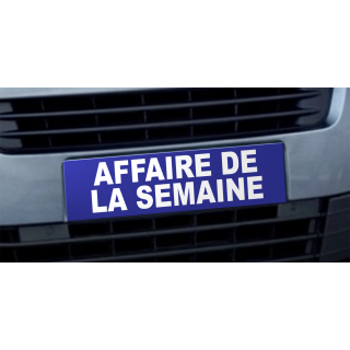 Cache plaque d'immatriculation avantage Affaire de la Semaine bleu