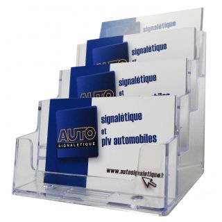 Présentoir de carte de visite 4 bacs ASK504