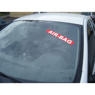 Autocollant Pare Brise Avantage rouge Air bag