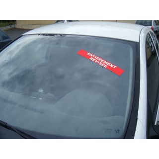 Autocollant Pare Brise Avantage rouge Entièrement Révisée
