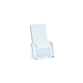 Présentoir plexiglas A6 1 compartiment pour comptoir