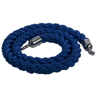 Corde de balisage bleue pour poteau