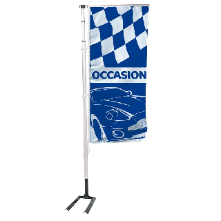 Kit mat et drapeau occasion CAR bleu 6 m
