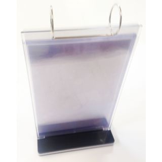 Présentoir 6 porte visuels transparents A5 verticaux ASK6103 vue de haut