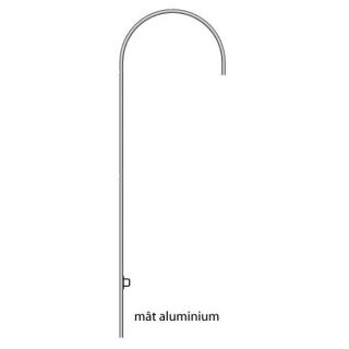 Mât aluminium Plumeline 2 m monté