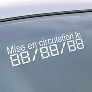Chiffres Digitaux Adhésifs Blanc Mise en circulation
