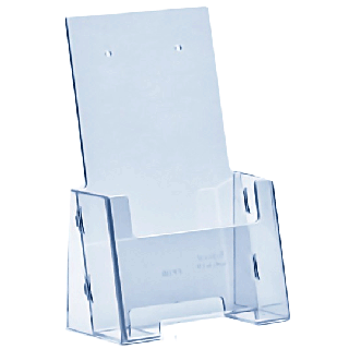 Présentoir de comptoir pliable plastique A6 monté