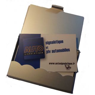Porte carte de visite METAL2 avec cartes