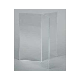 Porte visuel A6 de comptoir 3 branches