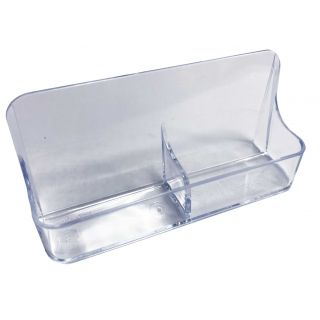 Présentoir de carte de visite 2 bacs ASF401 haut travers