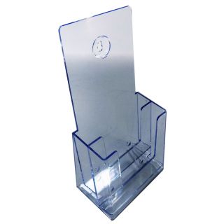 Présentoir plexiglas A6 2 compartiments ASK441 vue de coté