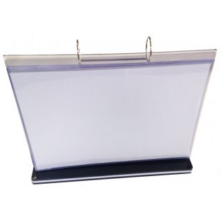 Présentoir 6 porte visuels transparents A4 horizontaux ASK6102