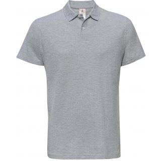 Polo manches courtes ID.001 homme - gris chiné