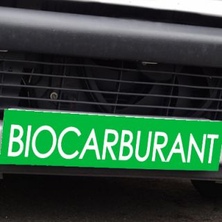 Cache plaque d'immatriculation avantage vert Biocarburant