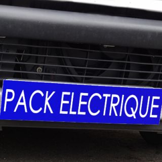 Cache plaque d'immatriculation avantage bleu Pack Electrique