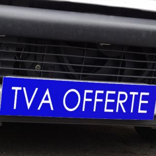 Cache plaque d'immatriculation avantage bleu TVA Offerte
