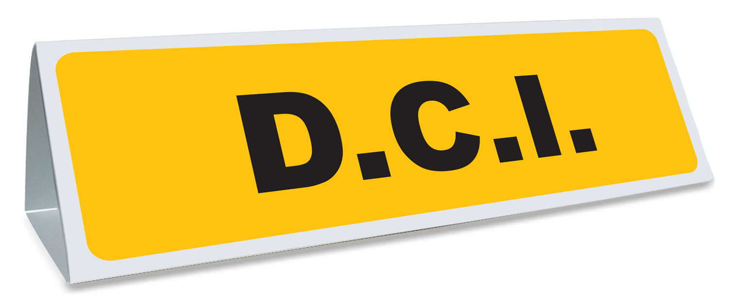 Triangle magnétique de toit dci - Autosignalétique