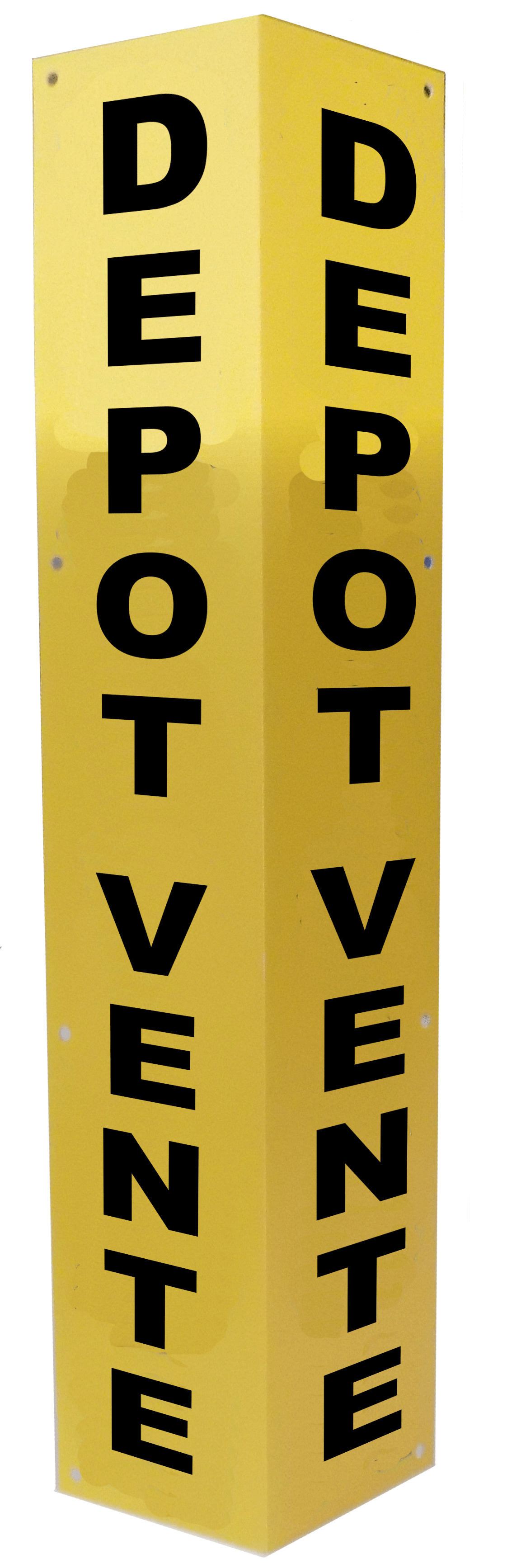 Totem de clôture depot vente - Autosignal&eacute;tique