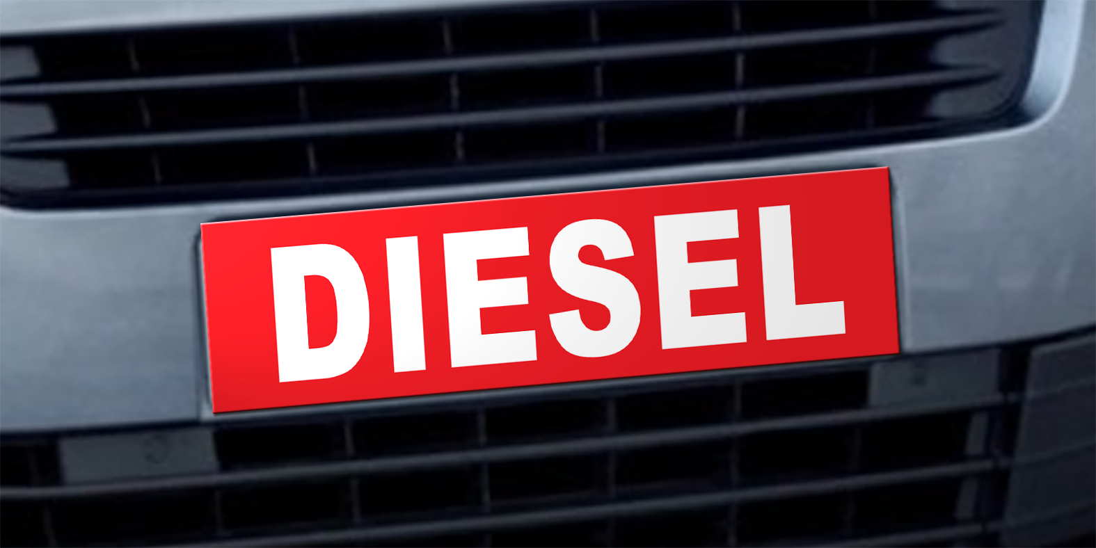 Cache plaque d'immatriculation avantage diesel - Autosignal&eacute;tique