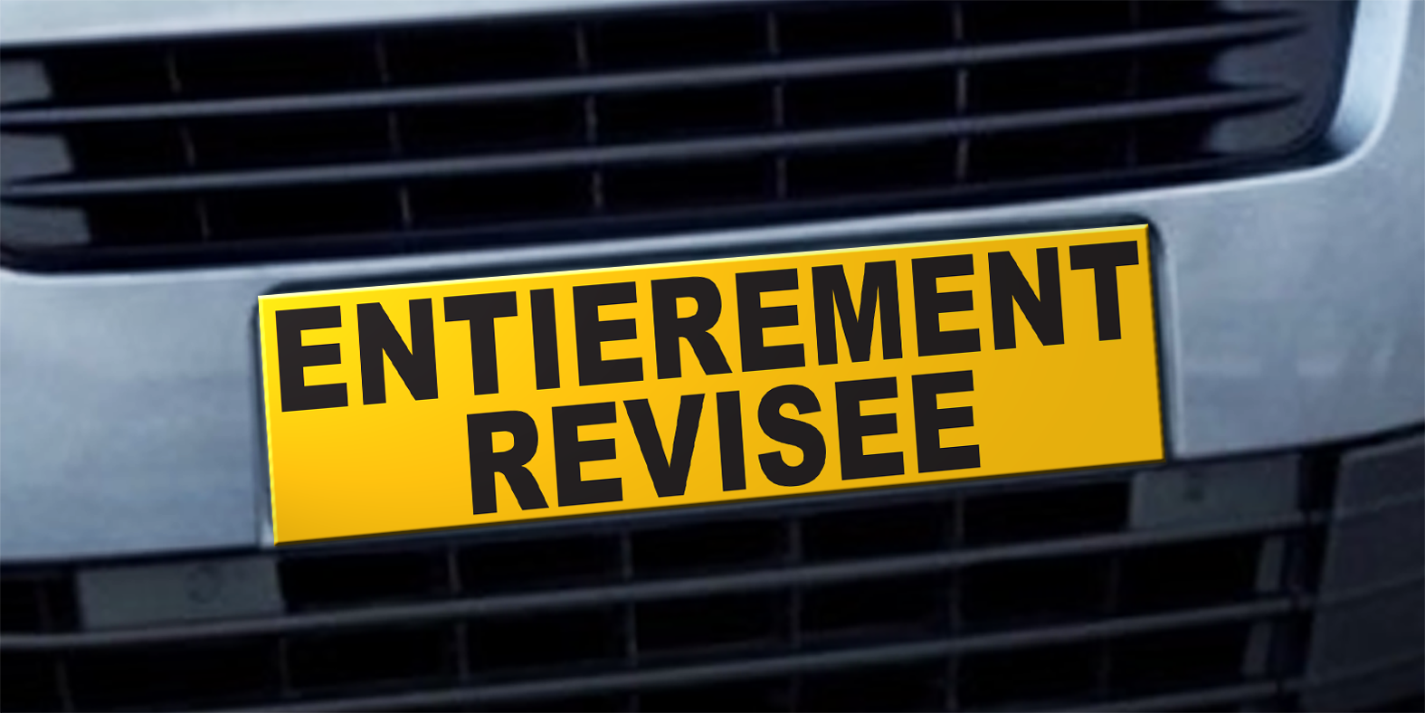 Cache plaque d'immatriculation avantage entièrement révisée - Autosignal&eacute;tique