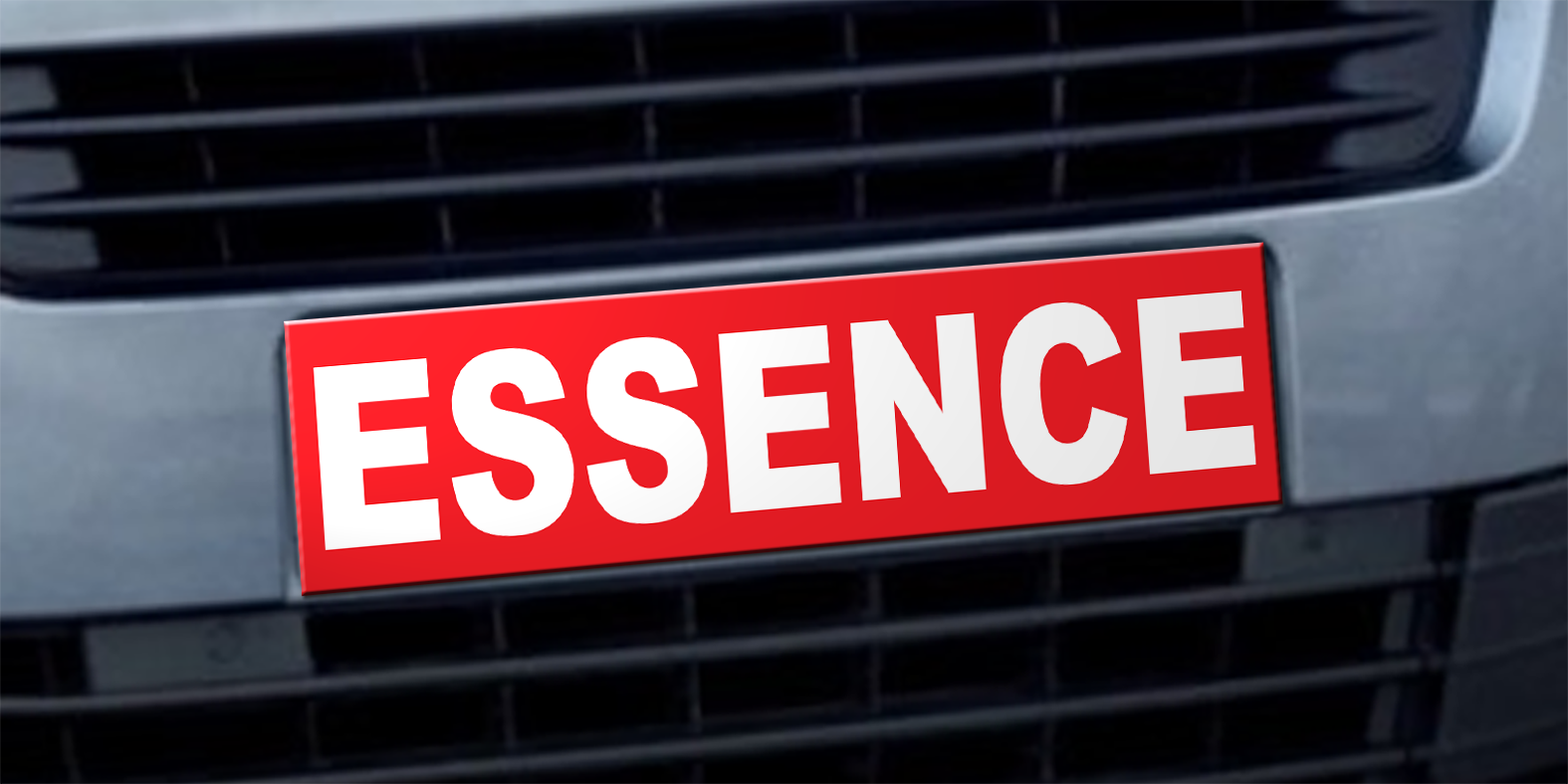 Cache plaque d'immatriculation avantage essence - Autosignal&eacute;tique