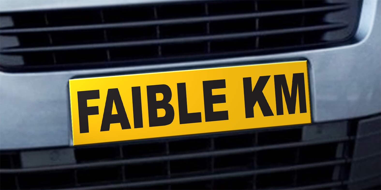 Cache plaque d'immatriculation avantage faible kilométrage - Autosignal&eacute;tique