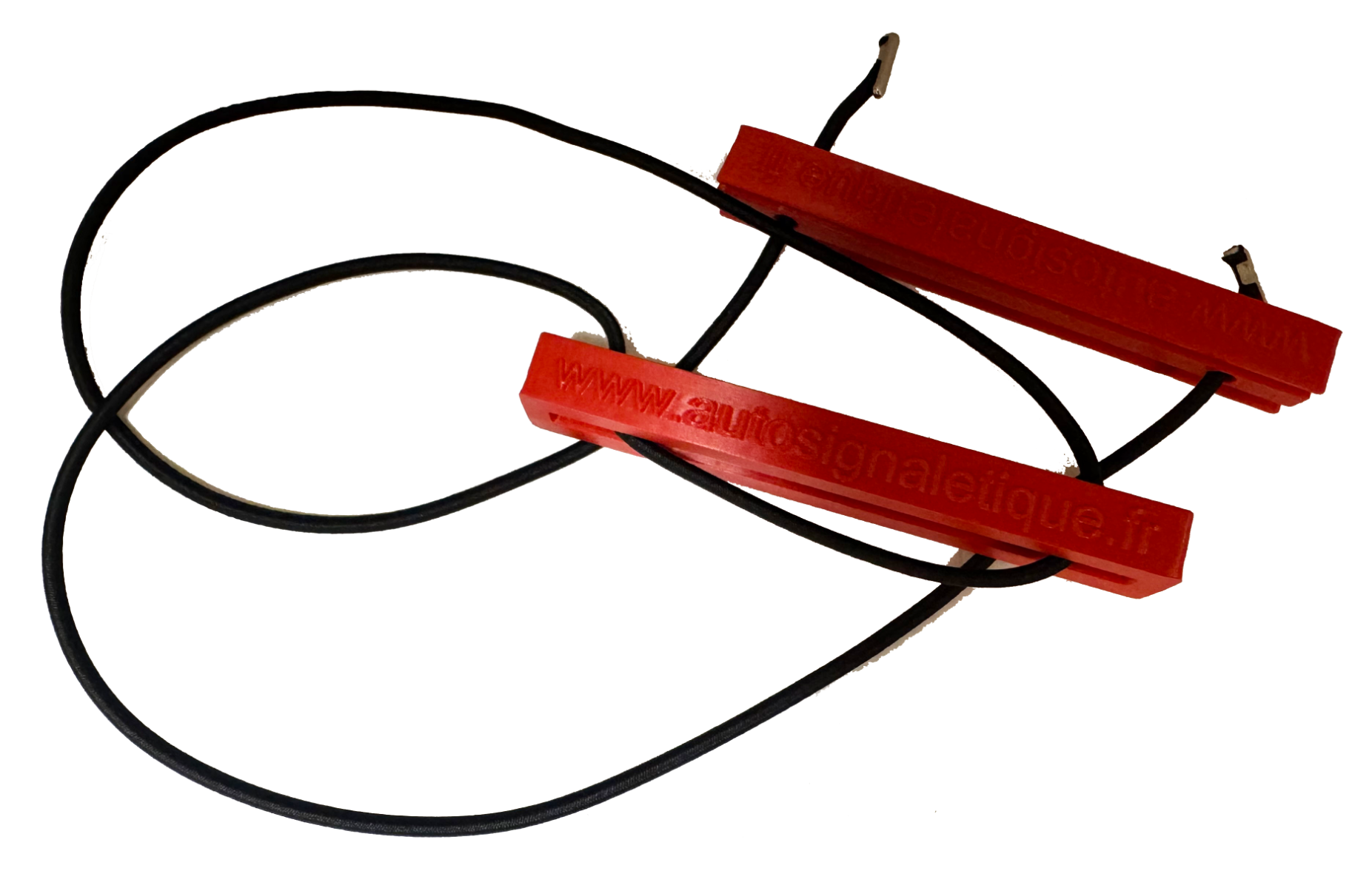 Fixe plaque professionnel rouge - Autosignalétique