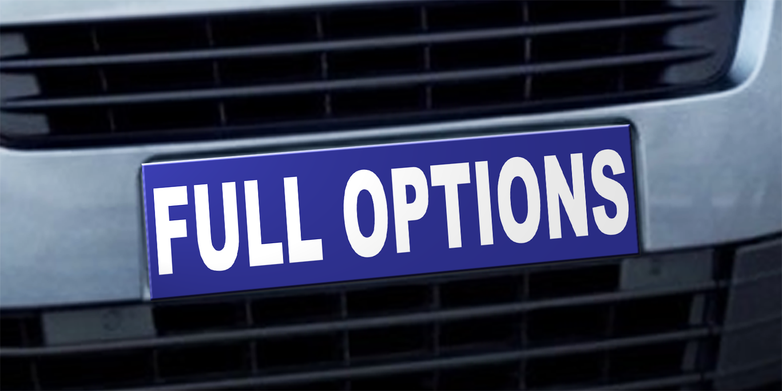 Cache plaque d'immatriculation avantage full options - Autosignalétique