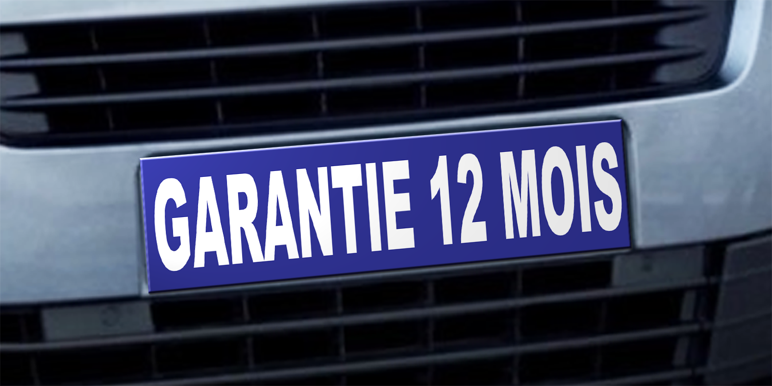 Cache plaque d'immatriculation avantage garantie 12 mois - Autosignalétique