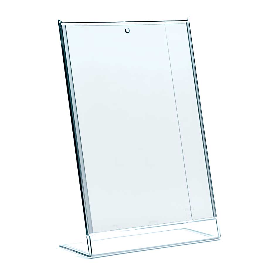 Présentoir de visuel a4 plexiglas de comptoir iclin210 - Autosignalétique