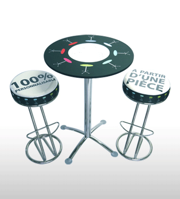 Kit mobilier café personnalisé - Autosignal&eacute;tique