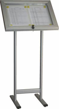 Vitrine sur pied doc2a4inclin - Autosignaletique