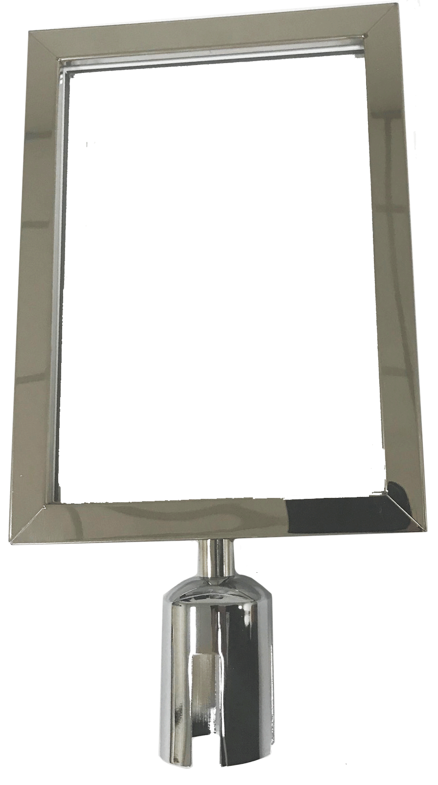 Porte affiche a4 vertical pour poteau de balisage - Autosignalétique