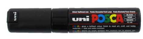 Marqueur pare-brise noir tête large - Autosignal&eacute;tique