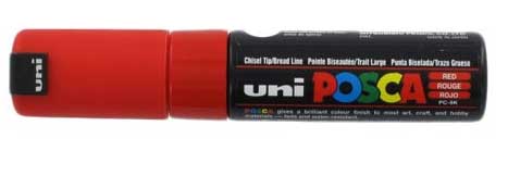 Marqueur pare-brise rouge tête large - Autosignal&eacute;tique