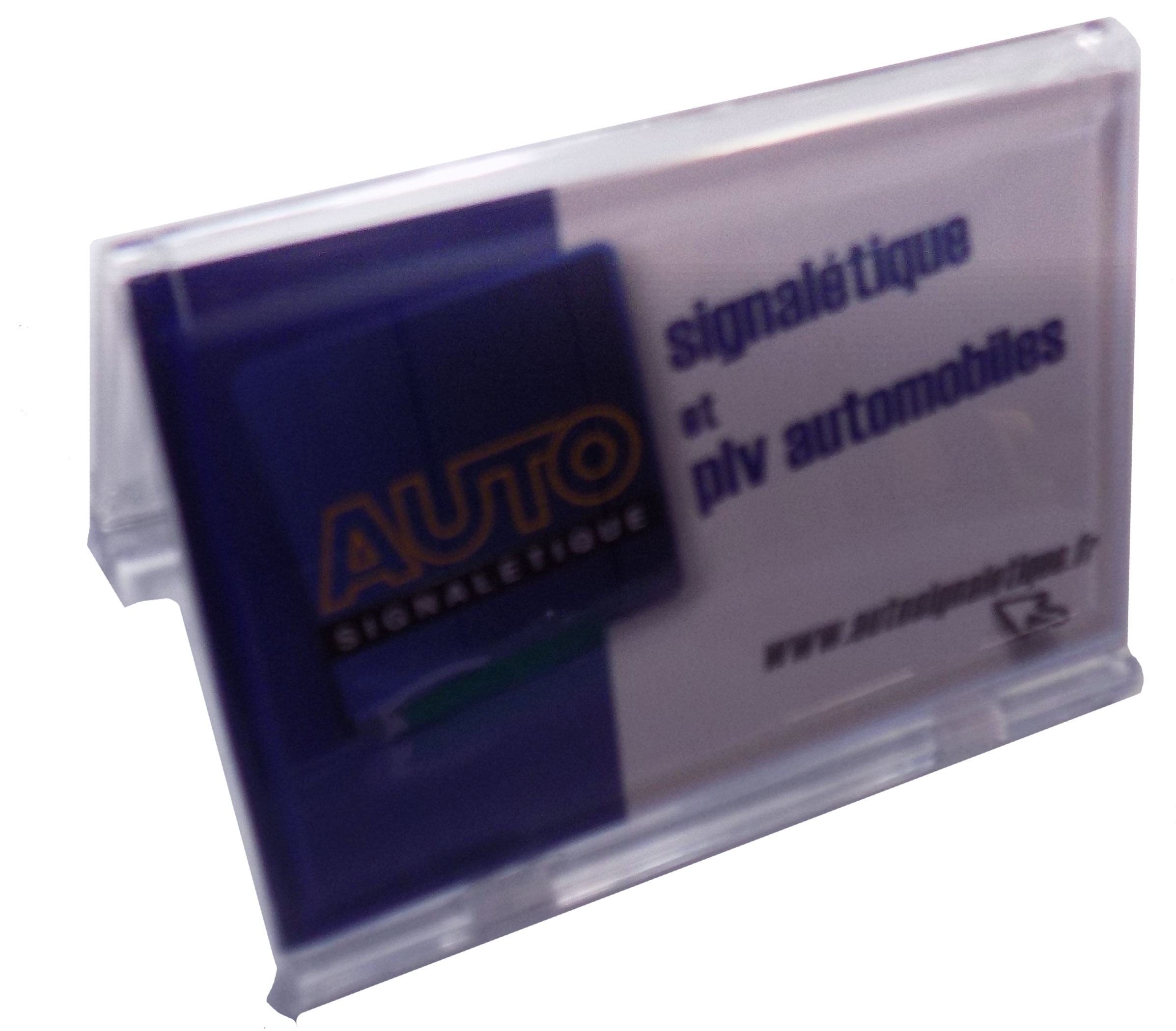 Porte carte de visite plexiglas 85 x 54 mm ask769 - Autosignaletique