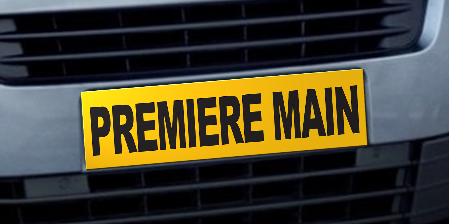 Cache plaque d'immatriculation avantage première main - Autosignal&eacute;tique