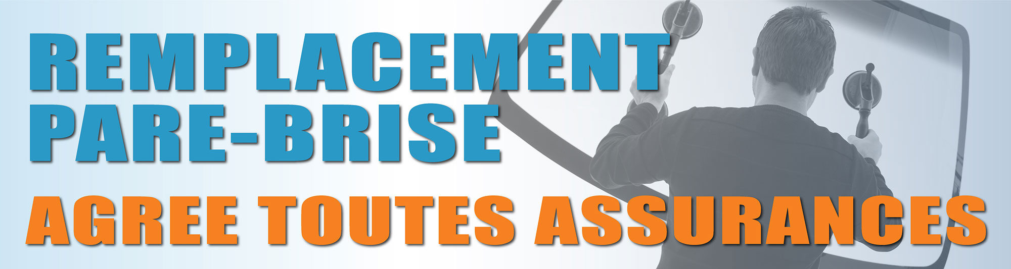 Banderole remplacement de pare brise 3 x 0.8 m - Autosignal&eacute;tique