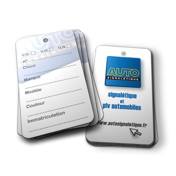 Etiquette de clé ast autosignaletique le lot de 50 ex - Autosignal&eacute;tique