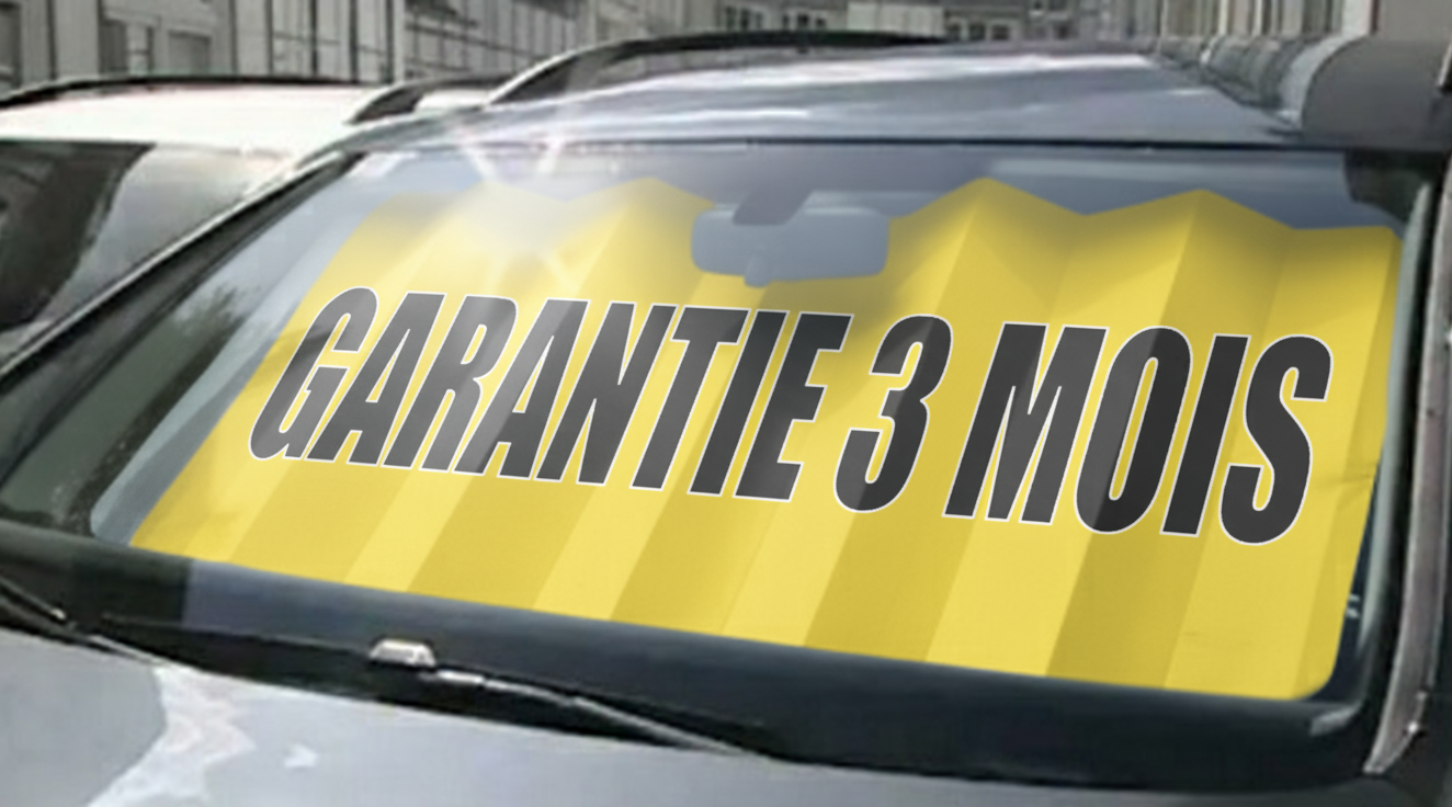 Panneau pare-brise vitraflash garantie 3 mois - Autosignal&eacute;tique