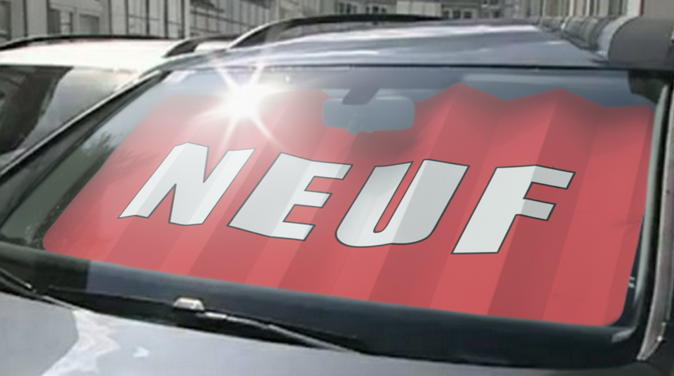 Panneau pare-brise vitraflash neuf - Autosignaletique