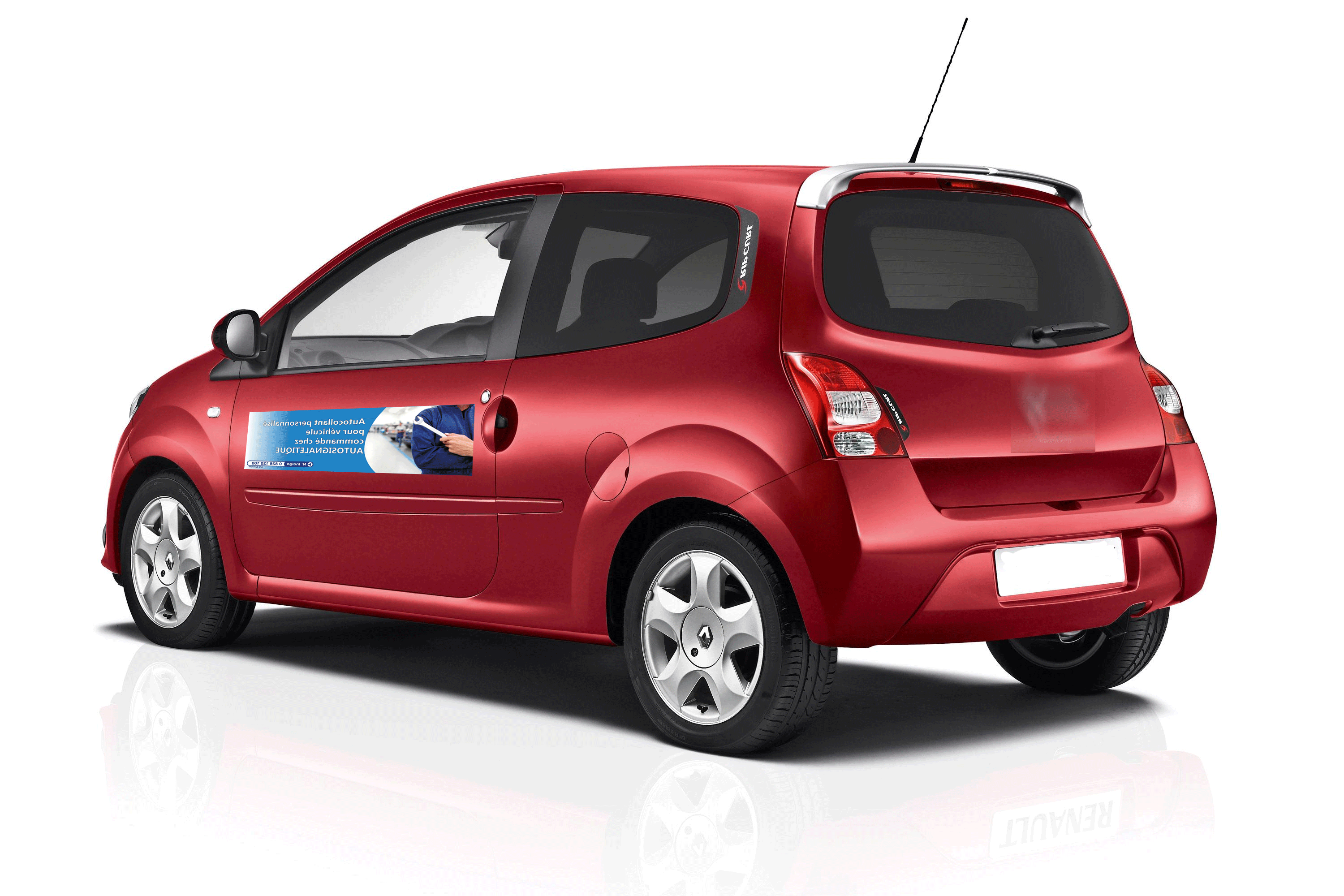 Kit autocollants publicitaires personnalisés pour véhicule tourisme - Autosignal&eacute;tique