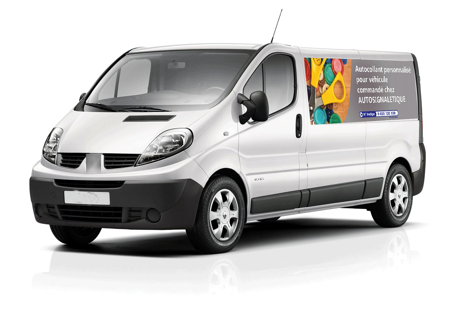 Kit autocollants publicitaires personnalisés pour véhicule utilitaire - Autosignal&eacute;tique