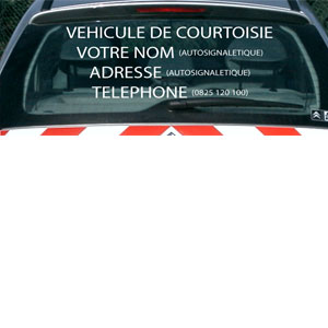 Autocollant personnalisé véhicule d'essai - Autosignalétique