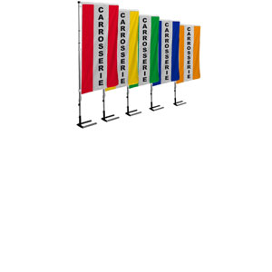 Mât drapeau télescopique en aluminium type Standard hauteur 480cm - FlagLand