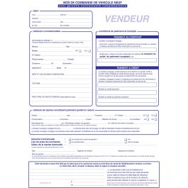 Carnet Bon De Commande Vn 25 Liasses - Bon De Commande Vehicules Neufs Autosignaletique