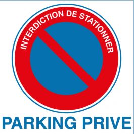 Plaque alu parking privé Jaguar