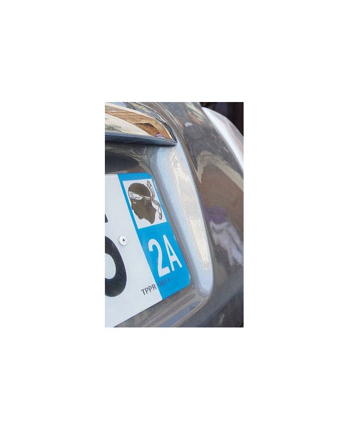 Sticker autocollant plaque immatriculation 2A Corse du Sud